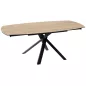 KHEOPS │Table extensible 120/180cm│Pieds en acier laqué noir mat│Coloris à choix KHEOPS │Table extensible 120/180cm│Pieds en acier laqué noir mat│Coloris à choix