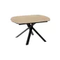 KHEOPS │Table extensible 120/180cm│Pieds en acier laqué noir mat│Coloris à choix KHEOPS │Table extensible 120/180cm│Pieds en acier laqué noir mat│Coloris à choix