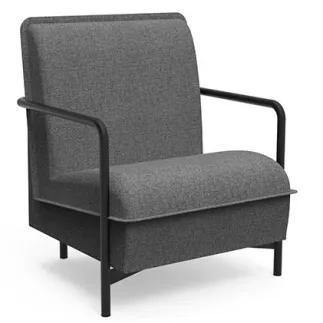 ANOUK│Fauteuil d'accueil 1 place│Tissu cat.B