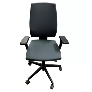 OPUS TISSU|Fauteuil de travail accoudoirs 4D|Gris orage