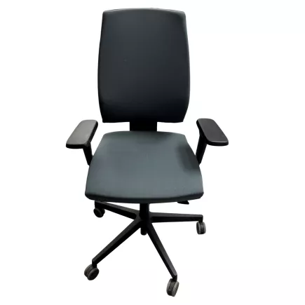 OPUS TISSU|Fauteuil de travail accoudoirs 4D|Gris orage