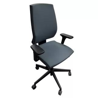OPUS TISSU|Fauteuil de travail accoudoirs 4D|Gris orage