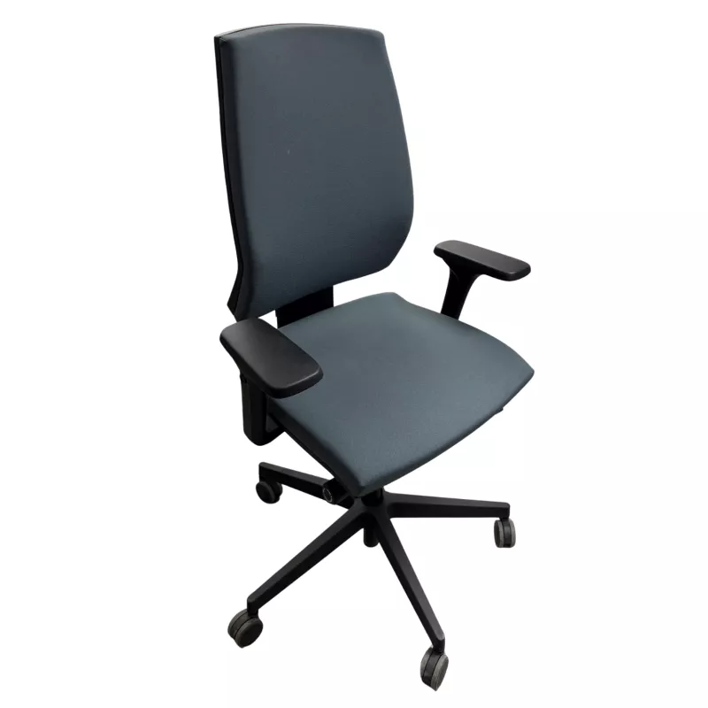 OPUS TISSU|Fauteuil de travail accoudoirs 4D|Gris orage