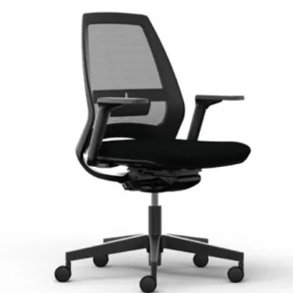 ELIOTT│Fauteuil de travail résille avec accoudoirs