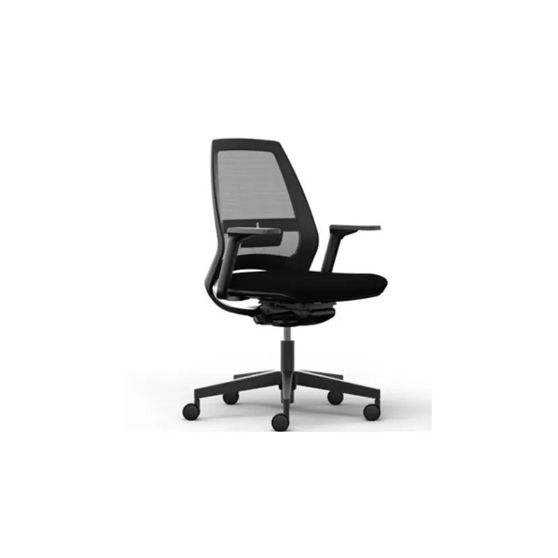 ELIOTT│Fauteuil de travail résille avec accoudoirs