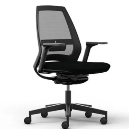 ELIOTT│Fauteuil de travail résille avec accoudoirs