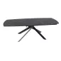 KHEOPS │Table extensible 160/240cm│Pieds en acier laqué noir mat│Coloris à choix KHEOPS │Table extensible 160/240cm│Pieds en acier laqué noir mat│Coloris à choix