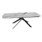 KHEOPS │Table extensible 160/240cm│Pieds en acier laqué noir mat│Coloris à choix KHEOPS │Table extensible 160/240cm│Pieds en acier laqué noir mat│Coloris à choix