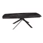 KHEOPS │Table extensible 160/240cm│Pieds en acier laqué noir mat│Coloris à choix KHEOPS │Table extensible 160/240cm│Pieds en acier laqué noir mat│Coloris à choix