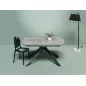 KHEOPS │Table extensible 160/240cm│Pieds en acier laqué noir mat│Coloris à choix KHEOPS │Table extensible 160/240cm│Pieds en acier laqué noir mat│Coloris à choix