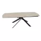 KHEOPS │Table extensible 160/240cm│Pieds en acier laqué noir mat│Coloris à choix KHEOPS │Table extensible 160/240cm│Pieds en acier laqué noir mat│Coloris à choix