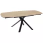 KHEOPS │Table extensible 130/190cm│Pieds en acier laqué noir mat│Coloris à choix KHEOPS │Table extensible 130/190cm│Pieds en acier laqué noir mat│Coloris à choix