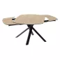 KHEOPS │Table extensible 130/190cm│Pieds en acier laqué noir mat│Coloris à choix KHEOPS │Table extensible 130/190cm│Pieds en acier laqué noir mat│Coloris à choix