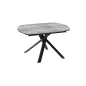 KHEOPS │Table extensible 130/190cm│Pieds en acier laqué noir mat│Coloris à choix