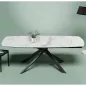 KHEOPS │Table extensible 160/240cm│Pieds en acier laqué noir mat│Coloris à choix KHEOPS │Table extensible 160/240cm│Pieds en acier laqué noir mat│Coloris à choix