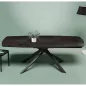 KHEOPS │Table extensible 160/240cm│Pieds en acier laqué noir mat│Coloris à choix KHEOPS │Table extensible 160/240cm│Pieds en acier laqué noir mat│Coloris à choix