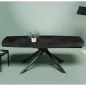 KHEOPS │Table extensible 160/240cm│Pieds en acier laqué noir mat│Coloris à choix KHEOPS │Table extensible 160/240cm│Pieds en acier laqué noir mat│Coloris à choix