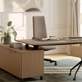 ALTURA│Fauteuil de direction tissu - Dossier Haut - têtière intégrée│Coloris à choix