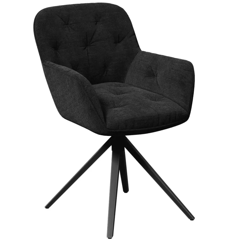 CHARLESTON EXPO│Siège accueil-conférence-repas│Assise pivotante avec rappel│Anthracite CHARLESTON EXPO│Siège accueil-conférence-repas│Assise pivotante avec rappel│Anthracite