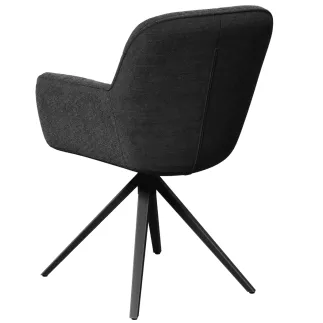 CHARLESTON EXPO│Siège accueil-conférence-repas│Assise pivotante avec rappel│Anthracite