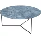 VENEZIA│Table basse Ø 90 x 38 cm│Piétement acier laqué noir mat │Coloris à choix