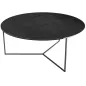 VENEZIA│Table basse Ø 90 x 38 cm│Piétement acier laqué noir mat │Coloris à choix VENEZIA│Table basse Ø 90 x 38 cm│Piétement acier laqué noir mat │Coloris à choix