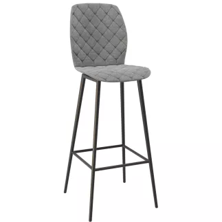 VEGAS EXPO │Tabouret H110 cm- Assise pivotante H75 cm│Gris clair