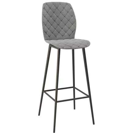 VEGAS EXPO │Tabouret H110 cm- Assise pivotante H75 cm│Gris clair