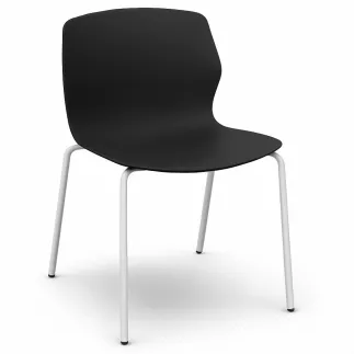 MY FRILL│Chaise Monocoque│4 pieds acier blanc│Coloris à choix