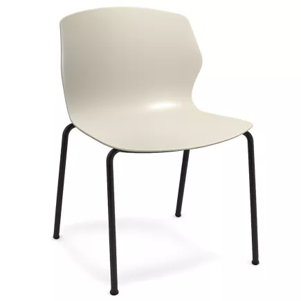 MY FRILL│Chaise Monocoque│4 pieds acier noir│Coloris à choix