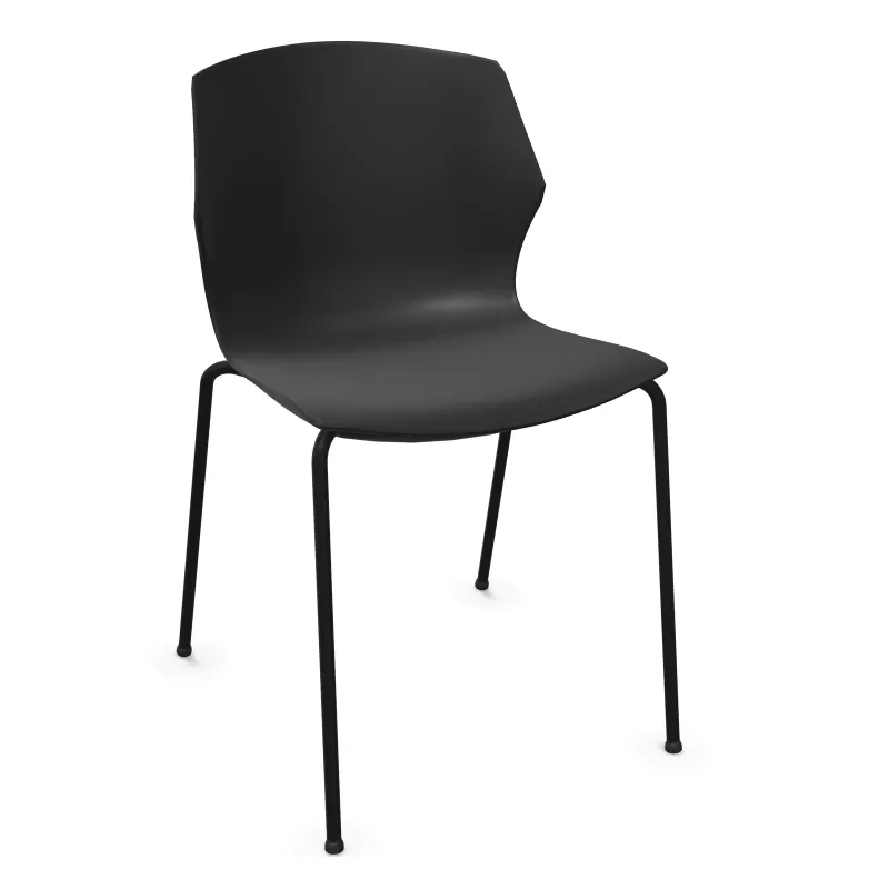 MY FRILL│Chaise Monocoque│4 pieds acier noir│Coloris à choix