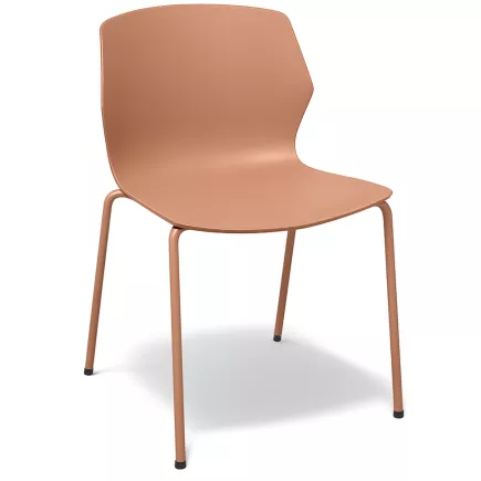 MY FRILL│Chaise Monocoque│4 pieds acier assortis│Coloris à choix