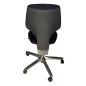 GIROFLEX®│Fauteuil modèle 64-3078│dossier bas│Tissu noir neuf GIROFLEX®│Fauteuil modèle 64-3078│dossier bas│Tissu noir neuf