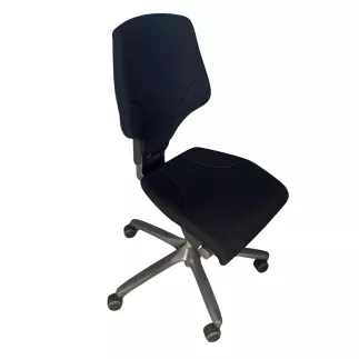 GIROFLEX®│Fauteuil modèle 64-3078│dossier bas│Tissu noir neuf