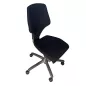GIROFLEX®│Fauteuil modèle 64-3078│dossier bas│Tissu noir neuf GIROFLEX®│Fauteuil modèle 64-3078│dossier bas│Tissu noir neuf