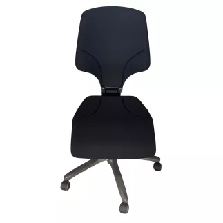 GIROFLEX®│Fauteuil modèle 64-3078│dossier bas│Tissu noir neuf