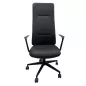ALTURA EXPO│Fauteuil de direction cuir - Dossier Haut - têtière intégrée│Noir