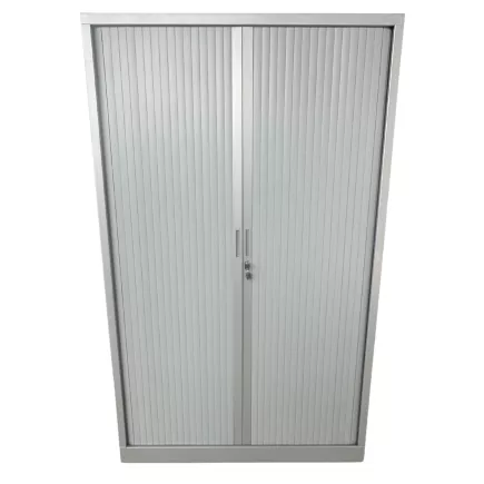 ARIV│Armoire rideau L120xH198 cm│Gris aluminium
