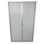 ARIV│Armoire rideau L120xH198 cm│Gris aluminium