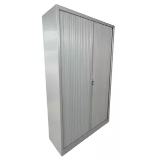 ARIV│Armoire rideau L120xH198 cm│Gris aluminium
