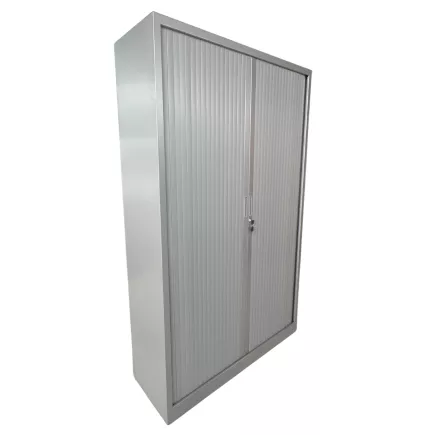 ARIV│Armoire rideau L120xH198 cm│Gris aluminium