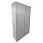 ARIV│Armoire rideau L120xH198 cm│Gris aluminium