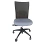 STEELCASE │Fauteuil de travail sans accoudoirs │Dossier résille noire │Placet tissu gris orage