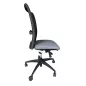 STEELCASE │Fauteuil de travail sans accoudoirs │Dossier résille noire │Placet tissu gris orage