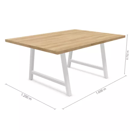 COHESION│Table Conférence L160xP120│38 mm│6-8 personnes