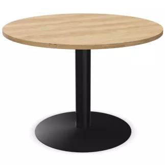 ENSEMBLE│Table ronde pied central│100 cm│ 3-4 personnes