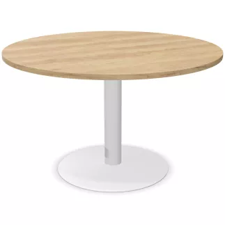 ENSEMBLE│Table ronde pied central│120 cm│ 4-5 personnes
