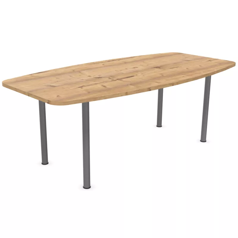 ENSEMBLE│Table tonneau│L200xP100│4 pieds│6-8 personnes