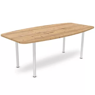 ENSEMBLE│Table tonneau│L200xP100│4 pieds│6-8 personnes