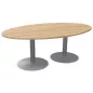 ENSEMBLE│Table ovale│L200xP120│2 pieds│6-8 personnes